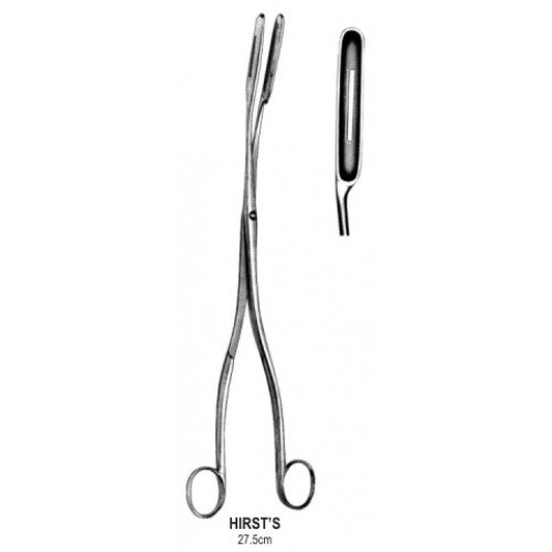 Hirst’s Placenta Forceps Curved 6mm, 27.5cm