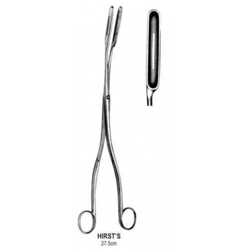 Hirst’s Placenta Forceps Curved 7mm, 27.5cm