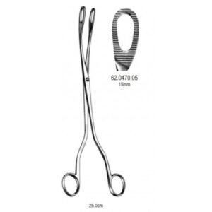 J.A.M.W Placenta Forceps Curved 15.0mm, 25cm Fig.5