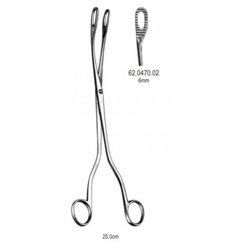 J.A.M.W Placenta Forceps Curved 6.0mm, 25cm Fig.2