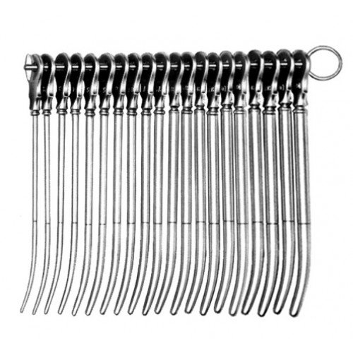 J.M.S.W.S Type Uterine Dilator, Single Ended, Set of 20, (1 to 20mm)