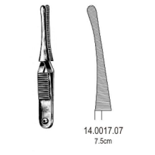 Johns-Hopkins Haemostatic Forceps Curved 7.5cm
