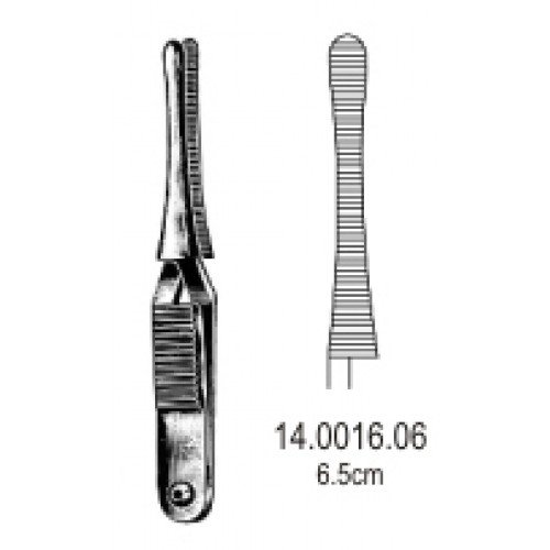Johns-Hopkins Haemostatic Forceps, Straight, 6.5cm