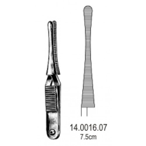 Johns-Hopkins Haemostatic Forceps, Straight, 7.5cm