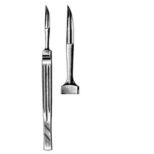 Joseph Plastic Knife, sharp tip, Curved, 15cm