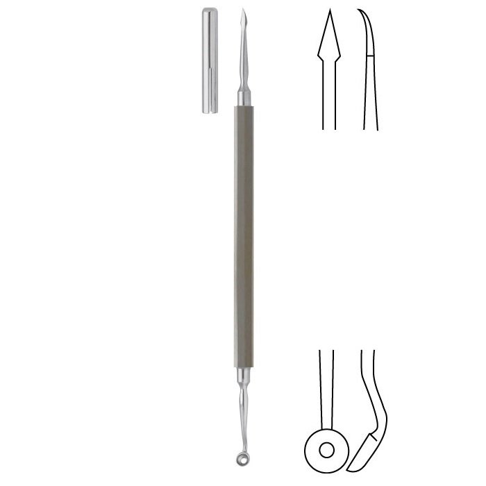 Katsch Walton Comedone Extractor, Double Ended, Sharp Round, 14cm