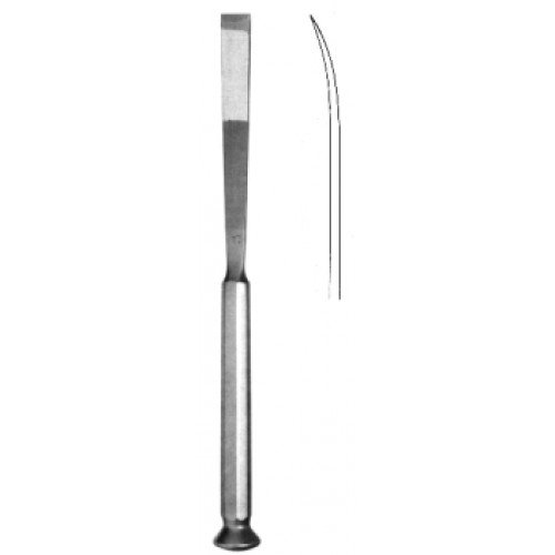Kawamoto Bone Grafting Osteotome Curved 14mm, 20cm