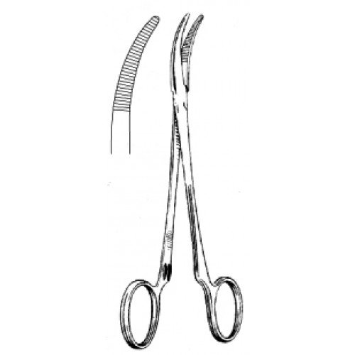 Kelly Hemostatic Forceps, Curved, S/J (Serrated jaws), 12.5cm