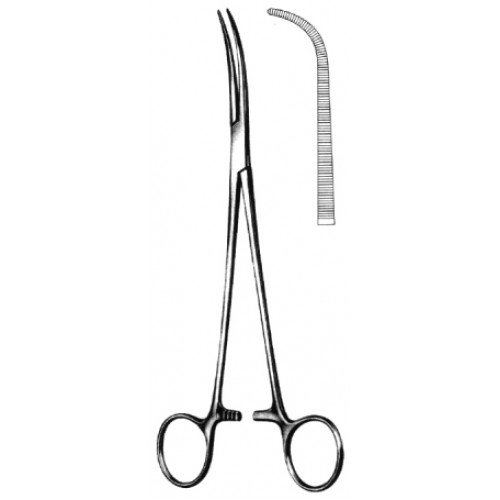 Kelly Hemostatic Forceps, Full Curved, 19cm