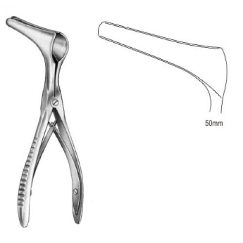 Killian Nasal Speculum, S/J (Serrated jaws), 50mm, 13.0cm