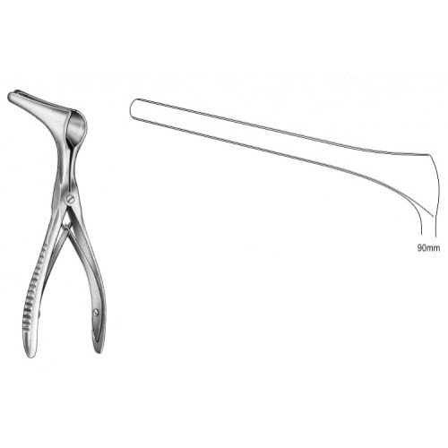 Killian Nasal Speculum, S/J (Serrated jaws), 90mm, 13.0cm