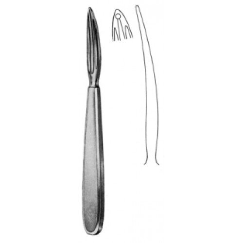 Kocher Goitre (Thyroid) Dissector with Hole, 15cm