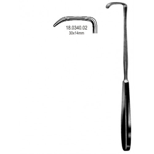 Kocher Langenbeck Retractor 30x14mm, 22cm