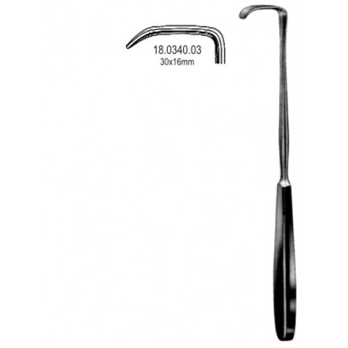 Kocher Langenbeck Retractor 30x16mm, 22cm