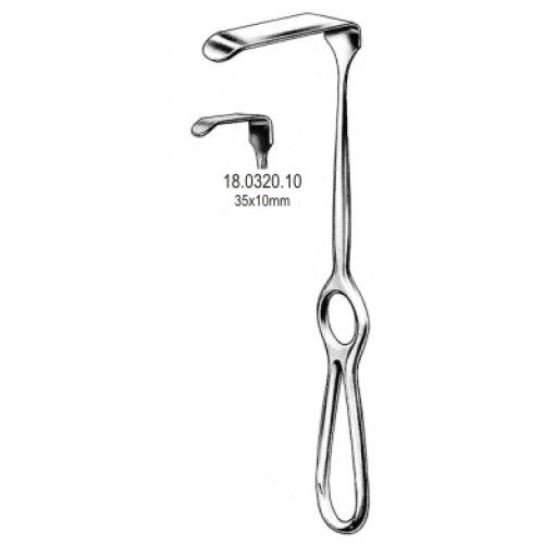 Kocher Langenbeck Retractor 35x10mm, 21cm