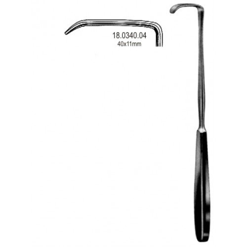 Kocher Langenbeck Retractor 40x11mm, 22cm