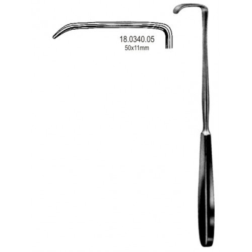 Kocher Langenbeck Retractor 50x11mm, 22cm