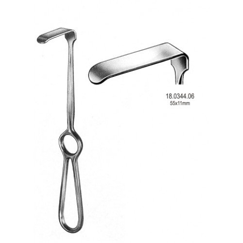 Kocher Langenbeck Retractor 55x11mm, 21.5cm