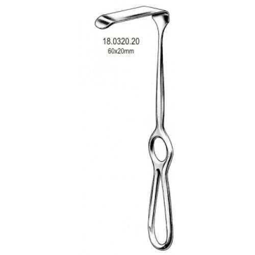 Kocher Langenbeck Retractor 60x20mm, 21cm