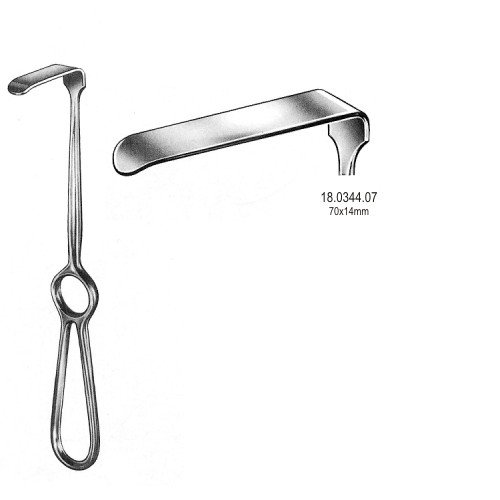 Kocher Langenbeck Retractor 70x14mm, 21.5cm