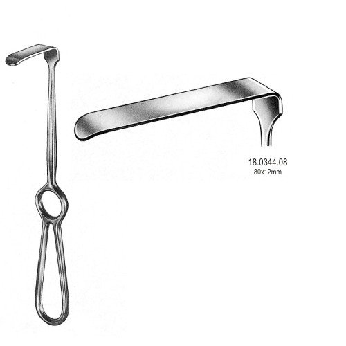 Kocher Langenbeck Retractor 80x12mm, 21.5cm