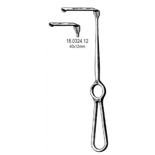 Kocher Retractor 40x12mm, 21cm