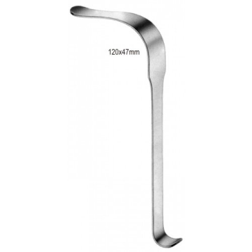 Koerte Retractor rigid 120x47mm, 28cm