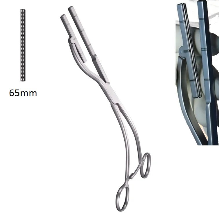 Kowalski Aortic Atraumatic Abdominal Clamp, Stainless Steel, Reusable, 27cm