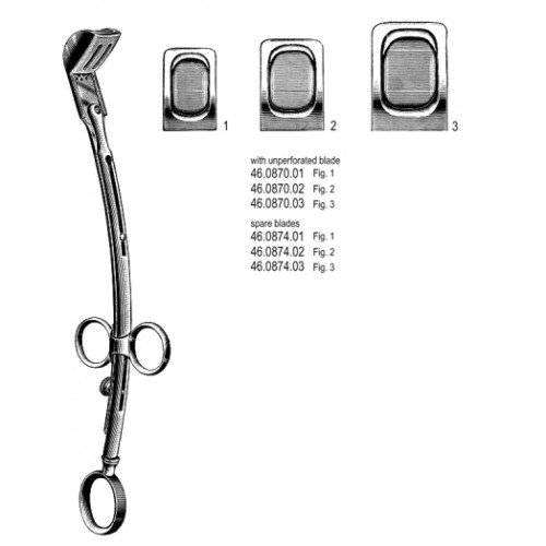 Laforce Adenotome unperforated Fig.3, 25cm