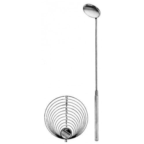 Laryngeal Mirror with handle 8mm, Fig.00