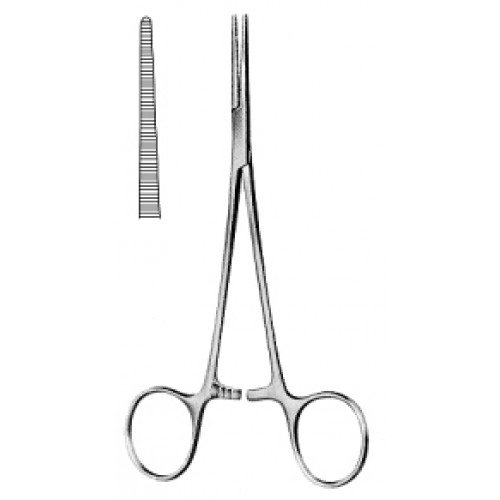 Leriche Hemostatic Forceps, Straight, Serrated, 15cm