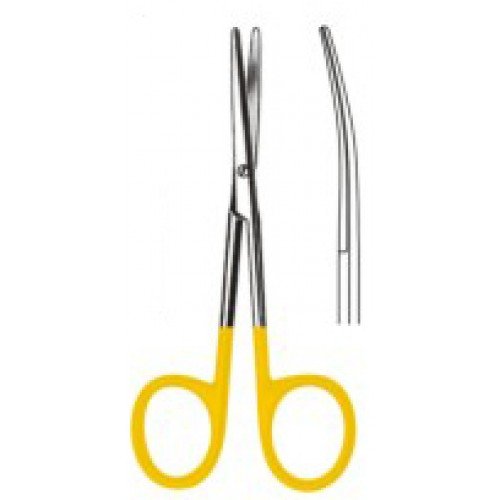 Lexer Baby Operating Scissors Curved 10cm Tungsten Carbide
