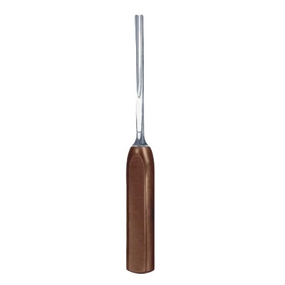 Lexer Bone Gouge/Chisel Straight with Fibre Handle, 15mm, 25cm