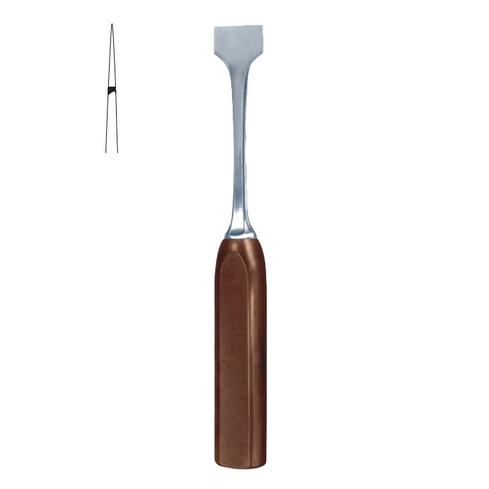 Lexer Bone Osteotome/Chisel, Fibre Handle, Straight, 30mm, 22cm