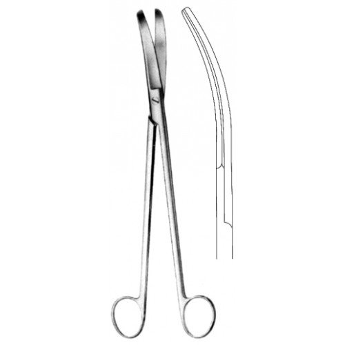 LLOYD DAVIES Rectal Scissors Curved, 25.5cm
