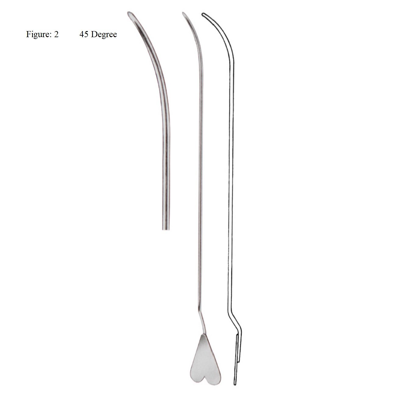 Lockhart Mummery Fistula Director, Probe, No.2, 45 Degree, 16.5cm
