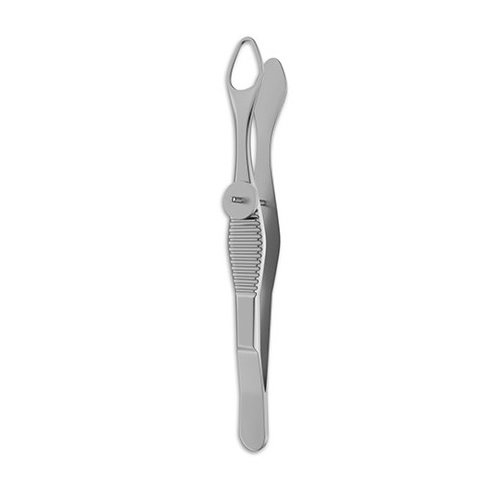 Lordan Chalazion Forceps, Locking Thumb Screw, Triangular Jaws, Stainless Steel, 9cm