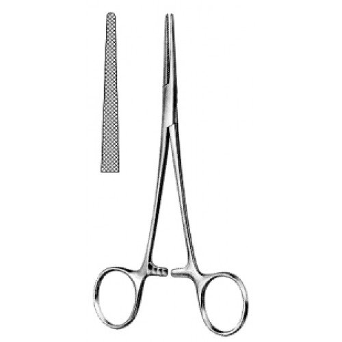 Lovelace Artery Forceps, Cross Serrated, Straight, 15.5cm