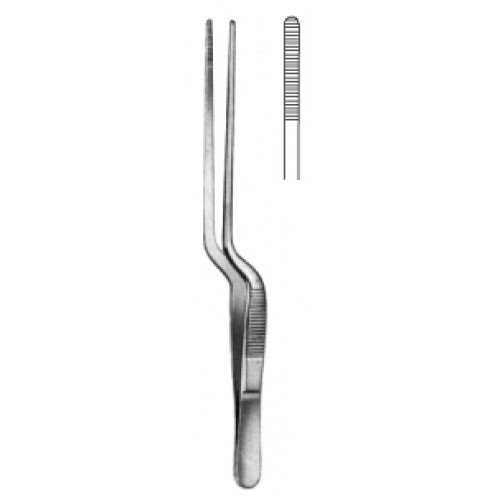 Lucae Ear Dressing Forceps Serrated (1.0mm tip) 14cm