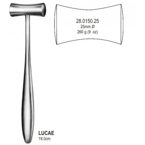 Lucae Hammer 25mm 260g=9 oz, 19cm