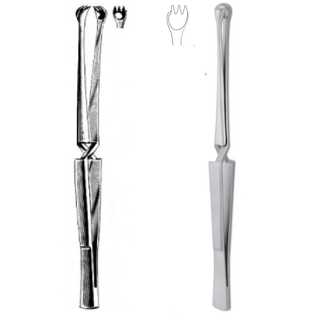 Marschik Tonsil Seizing/Holding Forceps, 3×3 Prongs, 22cm