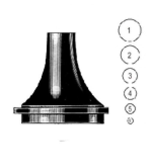 Martin Antireflex Ear Speculum 7.5mm-2.0mm set of 6