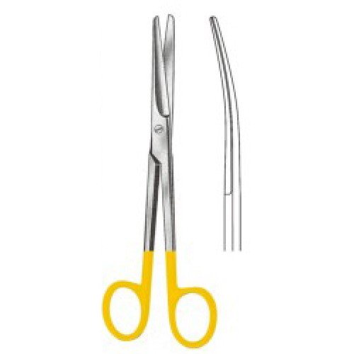 Mayo Scissors Curved 17cm Tungsten Carbide