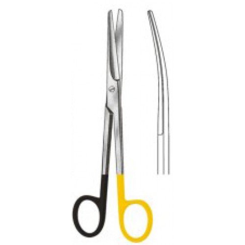 Mayo Scissors, Curved, Supercut, Tungsten Carbide, 23cm
