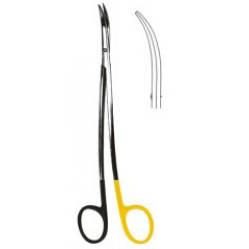 Metzenbaum Fino Scissors, S/Curved, Supercut, Tungsten Carbide, 20cm