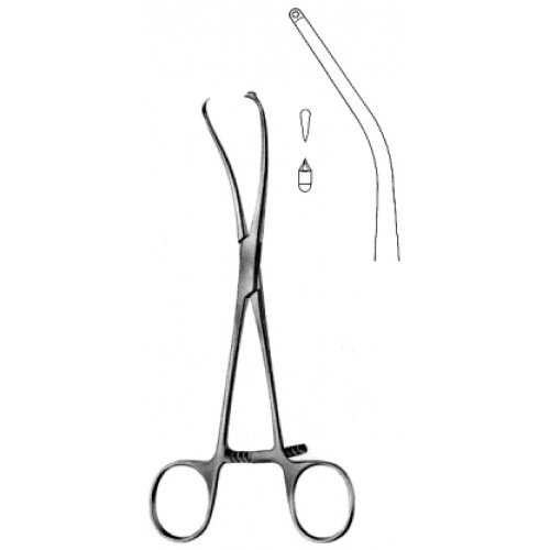 Meyer Repostion Forceps with drill guide 1mm, 17cm