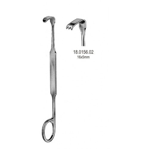 Meyerding Finger Retractor tooth 16x5mm, 18cm