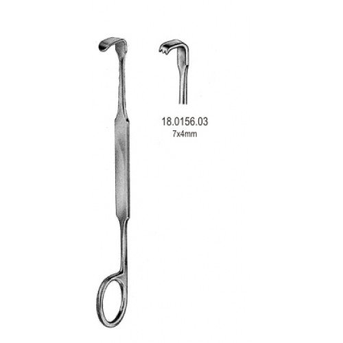 Meyerding Finger Retractor tooth 7x4mm, 18cm