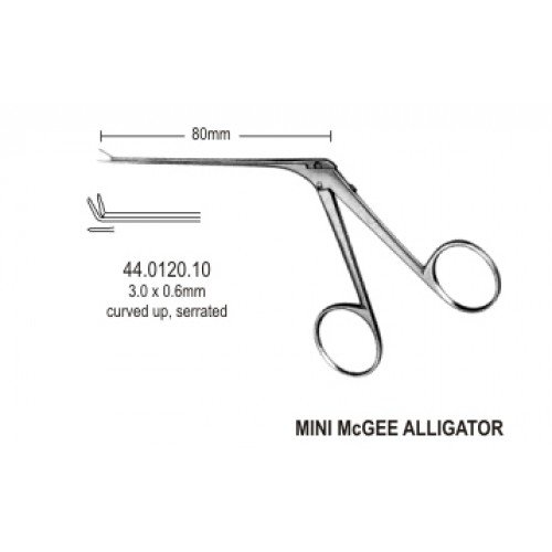 Micro Ear Forceps Serrated upward 3.0×0.6mm, 8.5cm