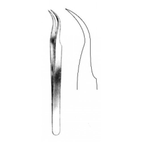 Micro Forceps Curved, 16cm (Watch Maker type)